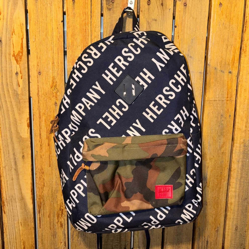 Herschel Supply Company Navy and Camouflage Backpack